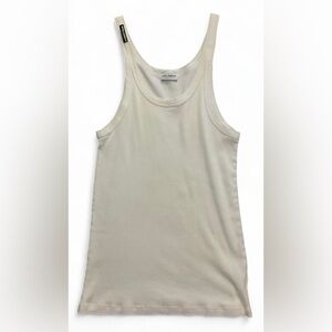 Dolce and Gabbana Underwear Cotton White Tank Top Size Small